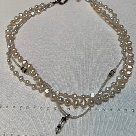 Freshwater Pearl, Crystal, and Sterling Jewelry Se - Picture 8 of 9